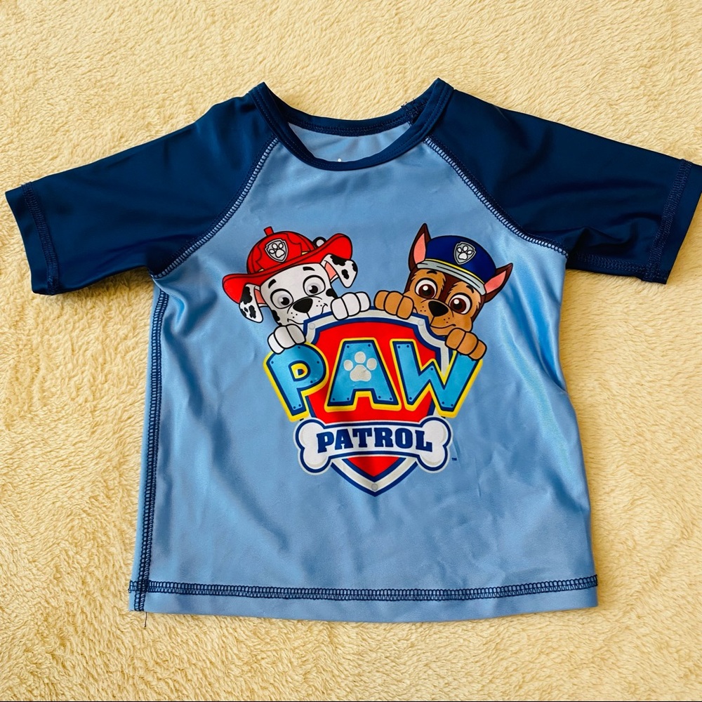 💛 Nick Jr. Paw Patrol Blue Rash Guard 12-18M